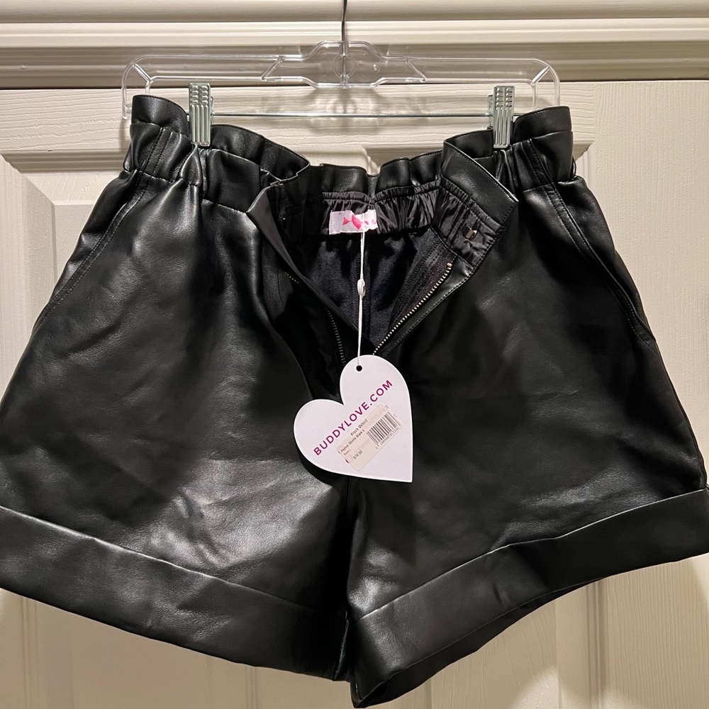Buddy Love Leather Shorts